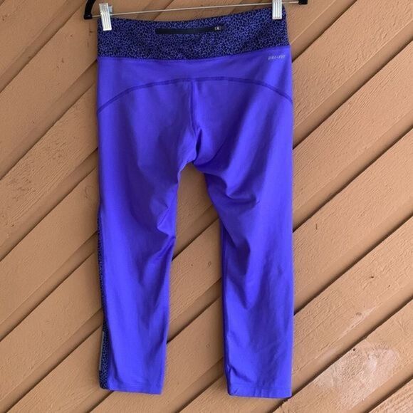 Nike Run Dri-Fit Blue/Indigo Cropped Leggings - Picture 5 of 7